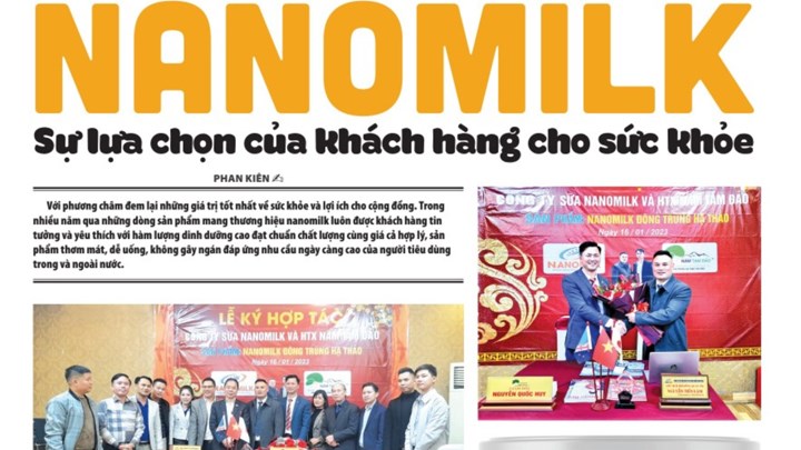 NANOMILK SỰ LỰA CHỌN CỦA KHÁCH HÀNG CHO SỨC KHỎE